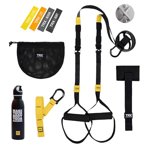 TRX GO Bundle - Schlingentrainer-Set - ideal für vielreisende Sportler und Fitnesstrainings - Zugang Training Club App - Grau von TRX