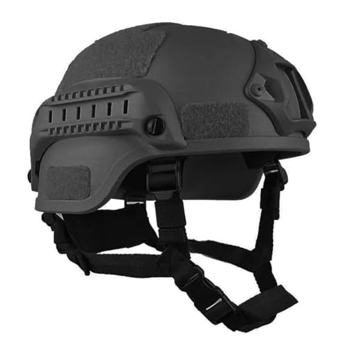 TS TAC-SKY Fast NIJ IIIA High Cut Ballistic Helm 2. Generation MICH2000B UHMW-PE Ballistic IIIA Kugelsicherer Helm (Color : Black, Size : L) von TS TAC-SKY