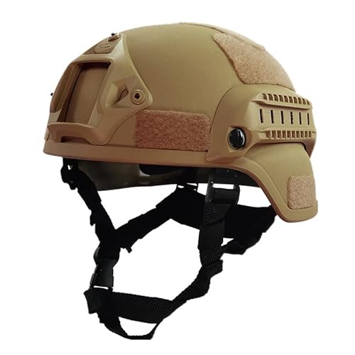 TS TAC-SKY Paintball Airsoft Spiele taktischer Helm Mich 2000 Kugelsicherer Schutzhelm GA3 Level NIJ .44 Standard Geeignet für Training, taktisch 。 (Color : Mud) von TS TAC-SKY