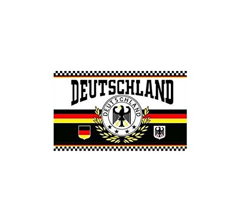 TS24direkt Deutschland Fahne 4 Sterne ca. 150 x 250 cm - Lorbeerkranz von TS24direkt
