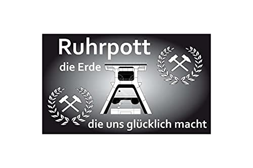 TS24direkt Ruhrpott - Die Erde, die Uns glücklich Macht Fahne 90x150cm (S54) von TS24direkt