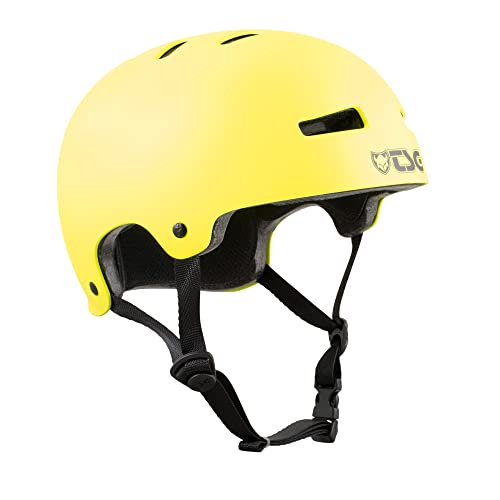 TSG Evolution Helm Bowl Skate/Roller/Scooter/BMX/Dirt/Pumptrack/MTB/E-Bike, gelb, L/XL (57-59cm) von TSG