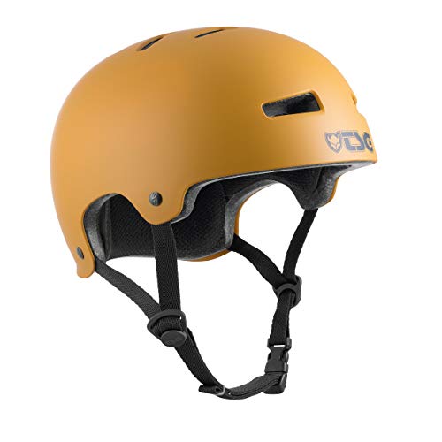 TSG Evolution Helm Bowl Skate/Roller/Scooter/BMX/Dirt/Pumptrack/MTB/E-Bike, gelb, S/M (54-56cm) von TSG