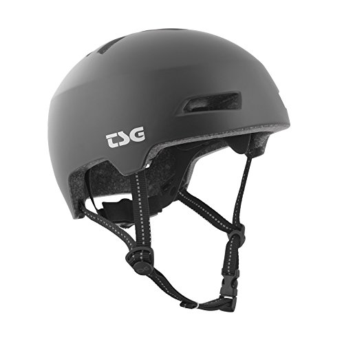 TSG Helm Status Solid Color Halbschalenhelm, Satin Black, L/XL von TSG