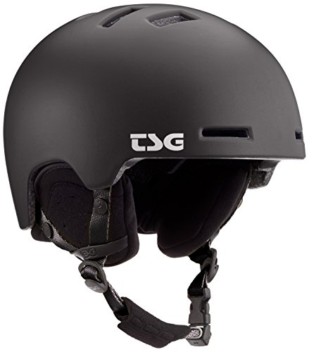 TSG Kinder Arctic Nipper Maxi Solid Color Helm, Satin Black, XXS/XS von TSG