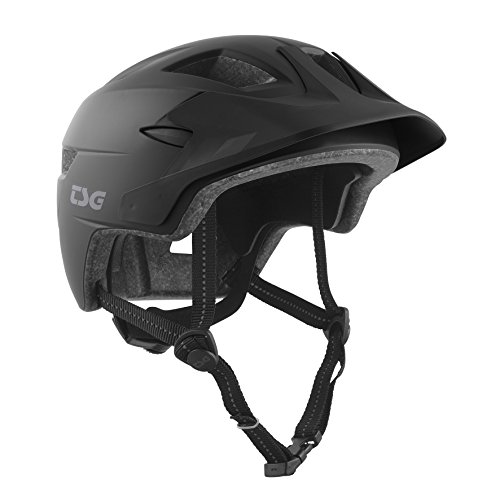 TSG Kinder Cadete Solid Color Helm, Satin Black, XXS/XS von TSG