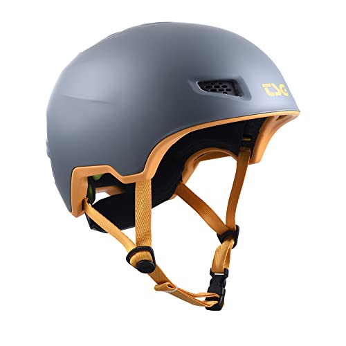 TSG Unisex Jugend All Terrain Solid Color Helm Sk8/Trott/Fahrrad/Wake/Ski/Schnee, Satin Marsh, XXS/XS von TSG