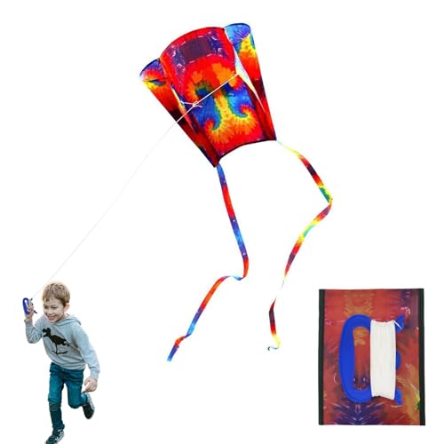 TSHAOUN Drachen Kinder, Tragbar Regenbogendrachen mit Langen bunten Schwänzen, Einleiner-Drachen für Anfänger, Lenkdrachen Anfänger Flugdrachen, für Spiele und Aktivitäten im Freien von TSHAOUN