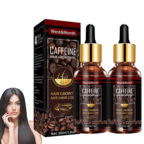 TTCPUYSA 2 Stück Hirinfinit Caffeine Hair Growth Booster Ätherisches Öl,Caffeine'revive Hair Darkening Serum,Haarwachstumsserum mit Koffein,für stärkeres,dickeres,längeres Haar (50 ml) von TTCPUYSA