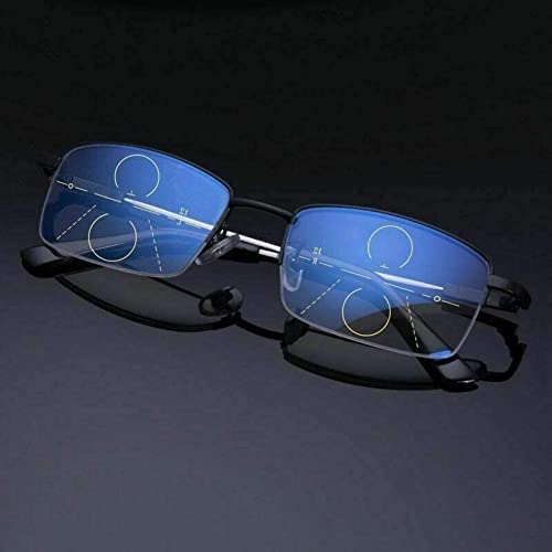 TTCPUYSA German Smart Zoom Reading Glasses, Smart Zoom Reading Glasses Multifocal Reading Glasses (Black, 1.5X) von TTCPUYSA
