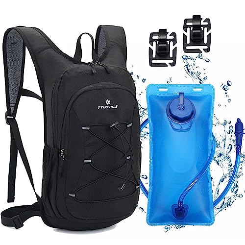 TTIAISHLE® Trinkrucksack mit 2L BPA-freier Trinkblase,Rucksack mit Trinksystem,Laufrucksack Wanderrucksäcke für Wandern Radfahren Laufen von TTIAISHLE