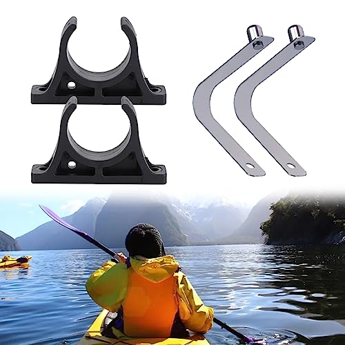 Kajak Paddel Federclip, Federklammer Camping Zeltstangen Clips, Kajakpaddel-Federklemme, Druckknopf-Federclip, Feststellbare Druckknopf Feder Snap Clip, Paddelhalter, Kajak Paddelhalter Clips, 4PCS von TUKNN