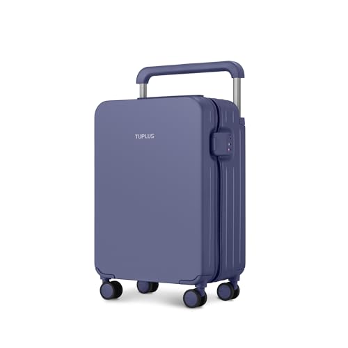 TUPLUS Koffer Trolley ABS Rollkoffer mit 4 Rollen Reisekoffer Handgepäck Hartschalenkoffer mit TSA Schloss, Impression Serie,67.5 x 45.5 x 25 cm/ 61L,Lila von TUPLUS