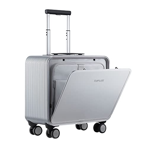 TUPLUS Koffer Aluminium Trolley Rollkoffer mit 4 Rollen Reisekoffer Handgepäck Hartschalenkoffer mit TSA Schloss, Sofortige Serie, 48 x 42 x 20.8 cm/ 30L von TUPLUS