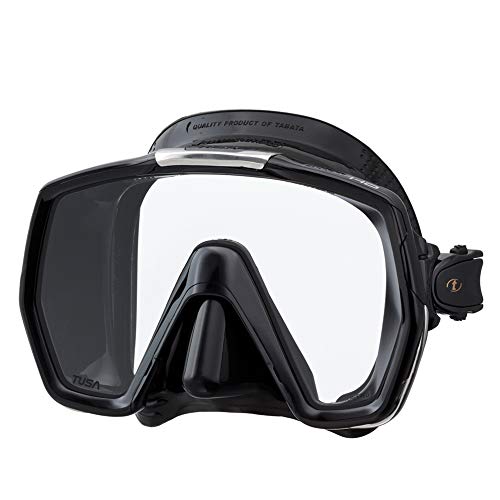 Tusa Freedom HD - tauchmaske schnorchelmaske erwachsene profi - silikon schwarz von TUSA