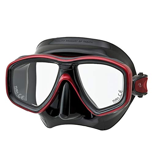 TUSA Tauchmaske M-212 Freedom Ceos - Schwarz Farbe Schwarz / Rot von TUSA