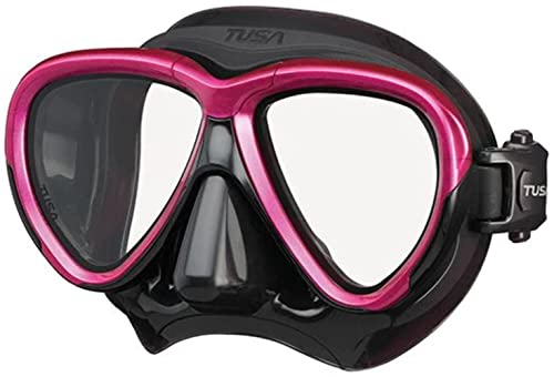 TUSA Intega tauch-Maske schnorchel taucherbrille Profi (Black/Rose Pink) von TUSA
