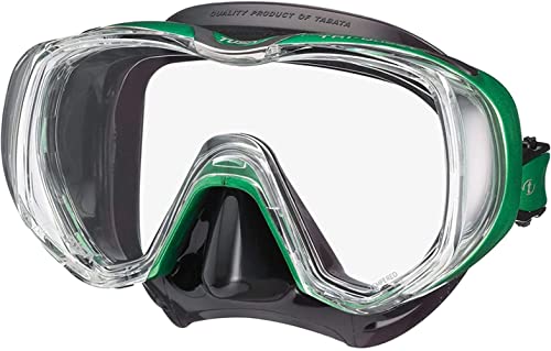 Tusa Tri-Quest Freedom - Taucherbrille tauch-Maske schnorchel Erwachsene Damen - Energy Green/Black von TUSA