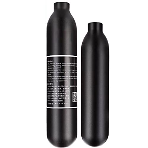 TUXING Aluminium-Paintball-Luftbehälter, Hochdruck-Luftbehälter 0,35 l, 21 Ci Kapazität, Tauchzylinder-Hochdruck-Luftflasche für Paintball oder PCP AirGuns (Leere Flasche) M18*1.5 von TUXING