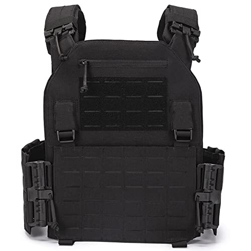 Taktische Airsoft Plattenträger, Upgrade Militär JPC Lasercut Plate Carrier Airsoft Taktische Schutzweste aus 1000D Nylon QRS MOLLE Kompatibler Plattenträger Robuste Weste für Männer von TWINFALCONS