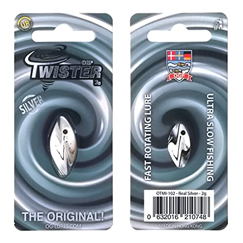 TWISTER OGP Durchlaufblinker in 2 gr. | Forellenblinker | Farbe: Real Silver von TWISTER