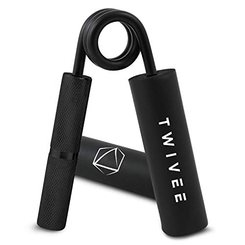 TWIVEE - Unterarmtrainer - Fingerhantel für maximale Griffkraft - Gripper aus gehärtetem Stahl und Aluminium - Handtrainer mit Griffpolster und Tasche - Handmuskeltrainer von TWIVEE