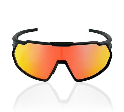 TWO-X Speed Sportbrille LIGHT Full MTB-Brille verspiegelt unisex Radbrille Laufbrille irridium von TWO-X