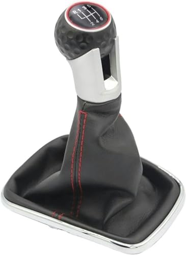 TWSIT Schaltknauf Kopf Schalthebel Handballhebel für Golf 4 für Bora für Jetta für MK4 5-Gang Schaltknauf Staubschutz Schalthebel von TWSIT