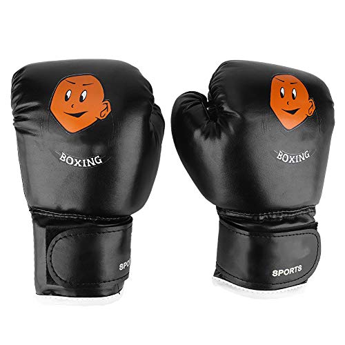 Kickbox-, Box-, Sparring-, Box- und Grappling-Handschuhe für Kinder – in 3 Farben Erhältlich (Schwarze Handschuhe, Schwarze Handflächen) von TYCIONG