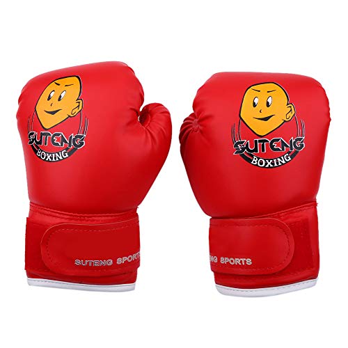Kickbox-, Box-, Sparring-, Box- und Grappling-Handschuhe für Kinder – in 3 Farben Erhältlich (rote Handschuhe, rote Handflächen) von TYCIONG
