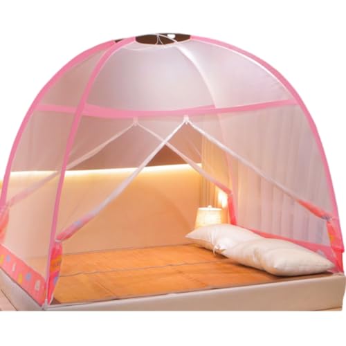 Mongolisches Zelt, faltbar, für Einzel- und Doppelpersonen, ohne Installation, bequemer zum Betreten, zum Ausgehen, bequem zum Schlafen, geeignet für Schlafzimmerbetten, Wolken, 1,8 x 2,0 m von TYHAYJYK