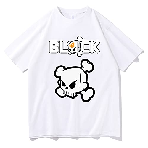 Ken Block T-Shirt Männer Frauen Harajuku Graphic Letter Print Tshirts Casual Tees Shirts (White,3XL) von TYI