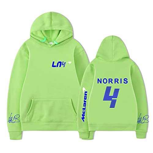 TYI Frühling Und Herbst Unisex Lando-Norris Hoodie Sweatshirt Harajuku Cartoon Hip Hop Mode Kleidung F1 Racing Fans Männer/Frauen Hoodie (S-3XL) (2,XL) von TYI