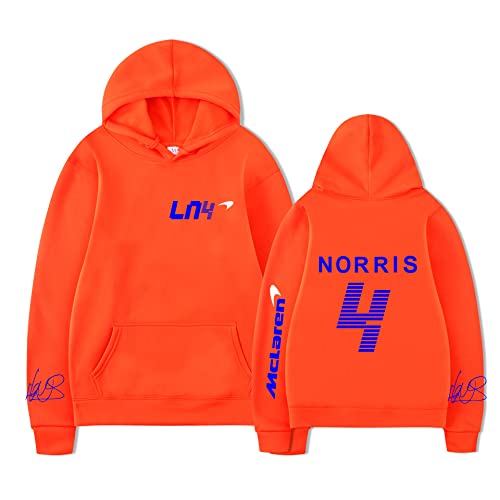 TYI Frühling Und Herbst Unisex Lando-Norris Hoodie Sweatshirt Harajuku Cartoon Hip Hop Mode Kleidung F1 Racing Fans Männer/Frauen Hoodie (S-3XL) (5,XL) von TYI