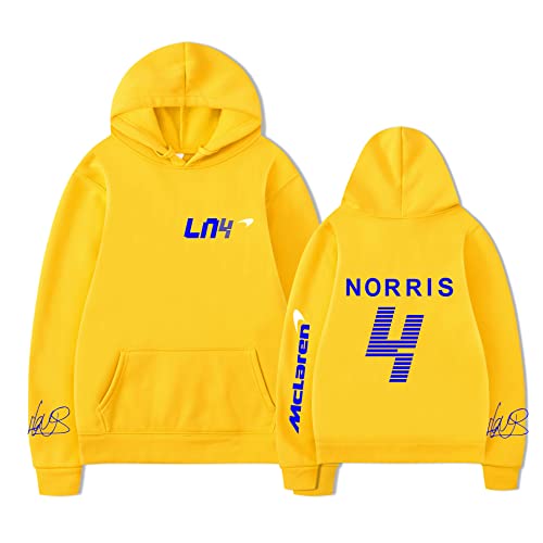 TYI Frühling Unisex Lando-Norris Hoodie Sweatshirt Harajuku Cartoon Hip Hop Mode Kleidung F1 Racing Fans Männer/Frauen Hoodie (S-3XL) (3,M) von TYI