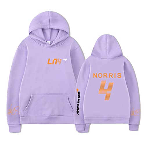 TYI Unisex Lando-Norris Hoodie Sweatshirt Harajuku Cartoon Hip Hop Mode Kleidung F1 Racing Fans Männer/Frauen Hoodie (13,M) von TYI