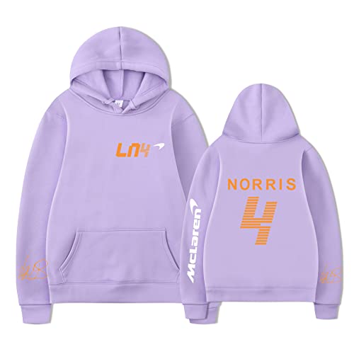 TYI Unisex Lando-Norris Hoodie Sweatshirt Harajuku Cartoon Hip Hop Mode Kleidung F1 Racing Fans Männer/Frauen Hoodie (14,M) von TYI