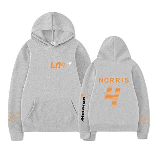 TYI Unisex Lando-Norris Hoodie Sweatshirt Harajuku Cartoon Hip Hop Mode Kleidung F1 Racing Fans Männer/Frauen Hoodie (S-3XL) (1,L) von TYI