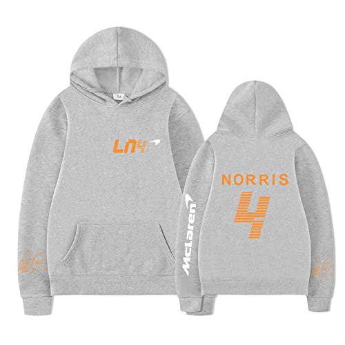 TYI Unisex Lando-Norris Hoodie Sweatshirt Harajuku Cartoon Hip Hop Mode Kleidung F1 Racing Fans Männer/Frauen Hoodie (S-3XL) (2,L) von TYI