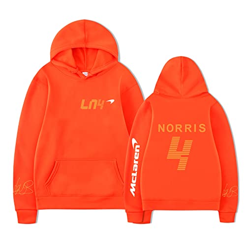 TYI Unisex Lando-Norris Hoodie Sweatshirt Harajuku Cartoon Hip Hop Mode Kleidung F1 Racing Fans Männer/Frauen Hoodie (S-3XL) (4,M) von TYI
