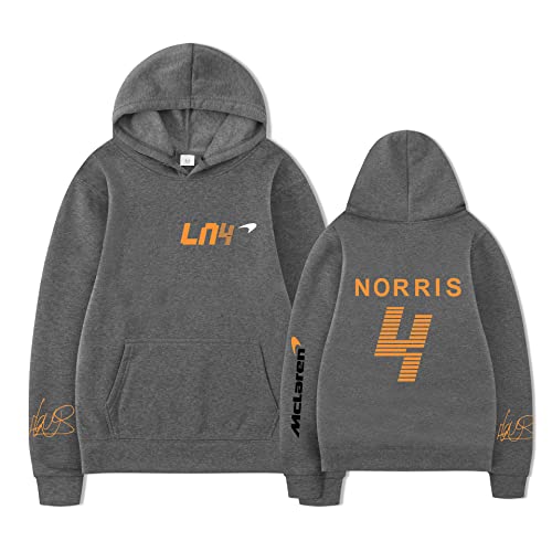 TYI Unisex Lando-Norris Hoodie Sweatshirt Harajuku Cartoon Hip Hop Mode Kleidung F1 Racing Fans Männer/Frauen Hoodie (S-3XL) (5,L) von TYI