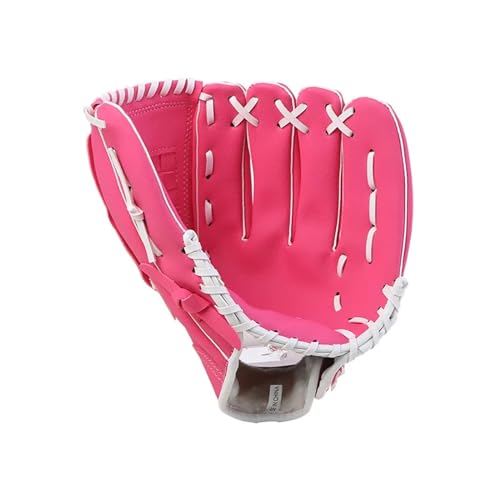 Baseball-Handschuh Baseball-Trainingshandschuh Outdoor Sport Softball-Praxishandschuhe Kinder/Erwachsene Professionelle Baseball und Softball-Mitt -40 Baseball Handschuhe (Color : Pink, Size : 12. von TYNXK