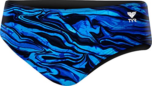 TYR, Herren, Shorts, Men’s Miramar Racer Swimsuit, blau, 36 von TYR
