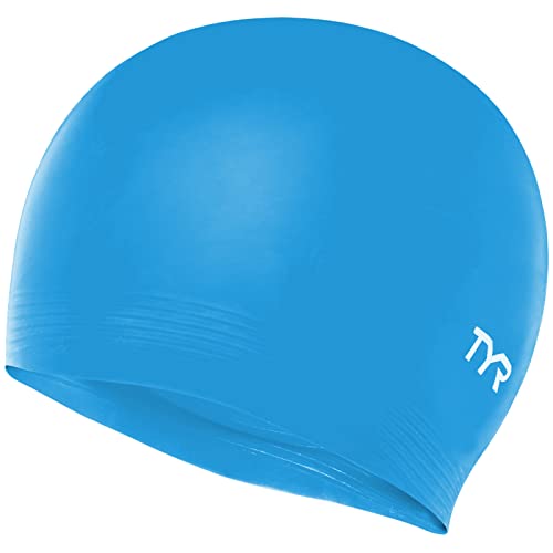 TYR Unisex-Adult Latex Swim Cap (Blue), Royal,LCL-428, One Size von TYR