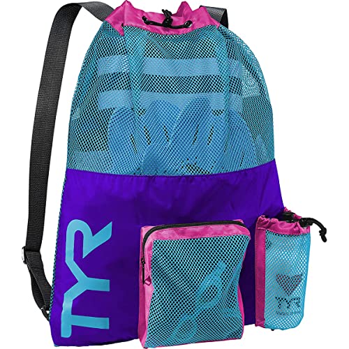 TYR Unisex Big Mesh Mummy Rucksack Tasche, Purple/Blue/Pink, Einheitsgröße von TYR
