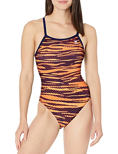 TYR Damen CRYPSIS Diamondfit Swim Suit, orange, 32 von TYR