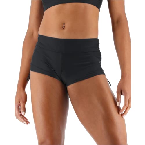 TYR Damen Solid Della Boyshort, Schwarz, M von TYR