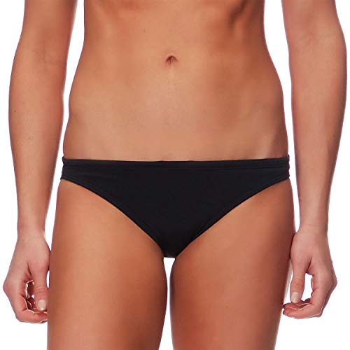 TYR Damen Solids Classic Bikini BAS Swim Suit, Noir, M von TYR