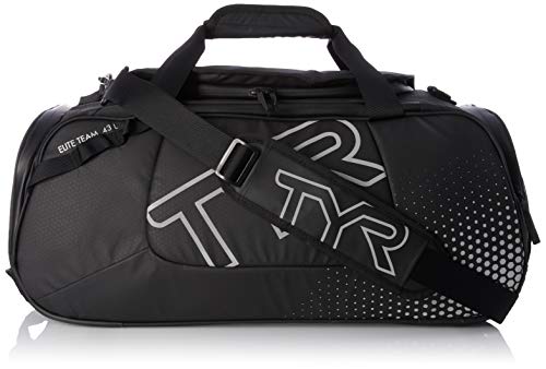 TYR Unisex-Erwachsene Elite Team Gym Duffle Tasche, schwarz, Einheitsgröße von TYR
