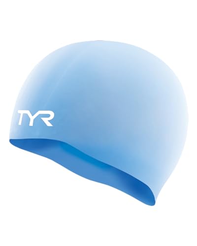 TYR Faltenfreie, solide Silikon-Badekappe für Erwachsene, Immergrün von TYR